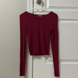 Garage dark red long sleeve